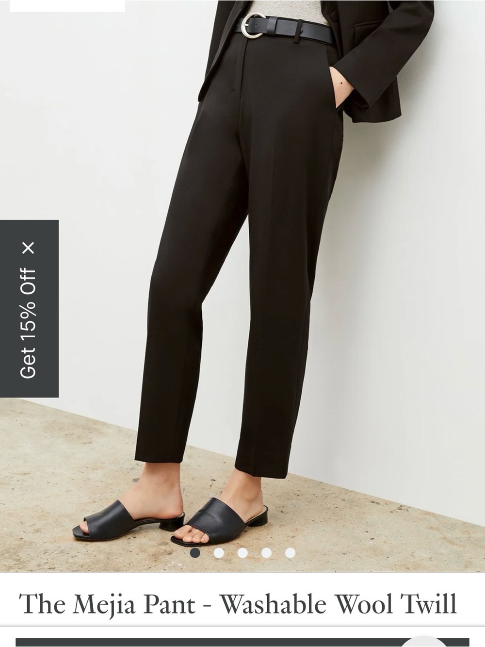 MM Lafleur Women’s Mejia Black Dress Trousers